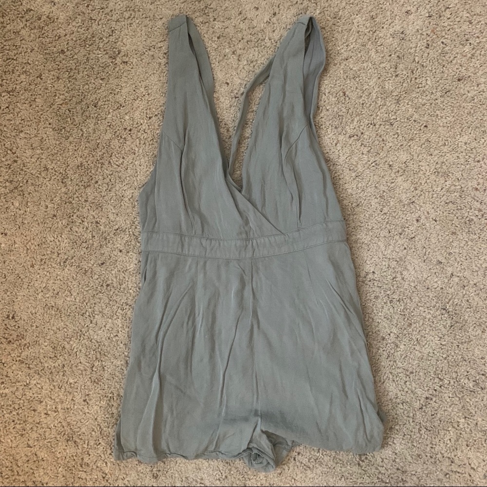 Olive green romper